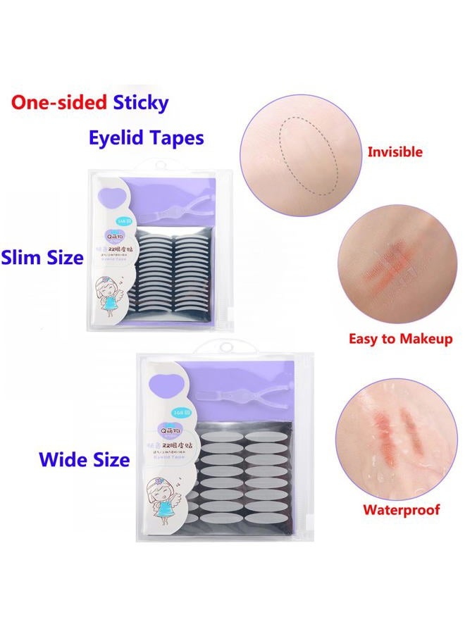 Pormasbenzer 1344Pcs/4Packs Natural Ultra Invisible One&Two Sides Sticky Double Eyelid Tape Stickers, Self-Adhesive Strips, Instant Eyelids Lift Without Surgery, Perfect for Hooded, Droopy, Uneven, Mono-eyelids - Image 2